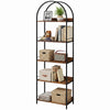 Bookshelf 5 Tier Arched Bookcase, 73.2