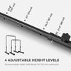 Soozier Push Up Bars, Adjustable Dip Station Parallel Bars with 4 Height Levels for Home Gym Fitness Workout