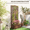 Wood Planter with Trellis, Raised Garden Bed to Grow Vegetables for Backyard, 30