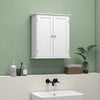 Bathroom Medicine Cabinet, Wall Cabinet with 2 Doors and Adjustable Shelf, Space Saver Over Toilet Cabinet