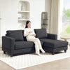 L Shaped Couch, L Shape Sofa with Chaise Lounge and Spring Cushion for Living Room, Bedroom