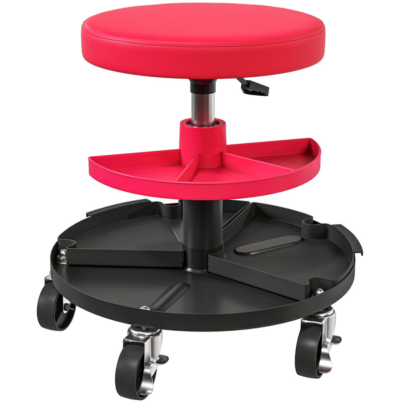 Rolling Garage Stool, 300 LBS Capacity Mechanic Stool with 2.5