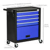 4-Drawer Tool Chest with 4 Wheels, Rolling Tool Box and Storage Cabinet, Portable Tool Organizer for Garage