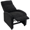 Corduroy Home Theater Seating, Push Back Recliner Chair with Padded Seat for Living Room, Black