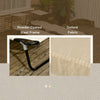 2 Piece Folding Outdoor Chaise Lounges, Pool, Sun, Tanning Chairs with Reclining Back, Sunshade for Beach, Patio, Tan