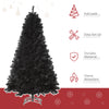 Sapin de Noël artificiel de 7 pi pour intérieur, décoration des Fêtes à ouverture automatique, noir