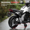 Qaba Honda Licensed 12V Ride on Motorbike for Kids with Headlights Music Training Wheels, for 3-6 Years, White