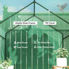 Walk-in Greenhouse Outdoor Portable Plant Flower Growth Warm House with Roll-up Door, 73
