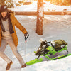 Soozier Kids Snow Racer Sleds with Padded Rubber Seat