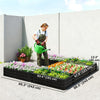 Steel Raised Garden Bed, Set of 5 Large Box Planters for Outdoor Plants Vegetables Flowers Herbs, 8x8x1ft, Black