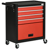 4-Drawer Tool Chest with 4 Wheels, Rolling Tool Box and Storage Cabinet, Portable Tool Organizer for Garage