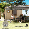 12' x 12' Pop Up Canopy Sun Shade Instant Tent Folding with Mesh Sidewalls