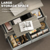 Lift Top Coffee Table, Center Table with 3 Hidden Compartments, 2 Fabric Drawers, Expandable Top and Charging Station