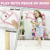 Qaba Unicorn Stick Horse, Plush Hobby Horse with Wood Wheels, Real Pony Neighing and Galloping Sounds, for Kids, White
