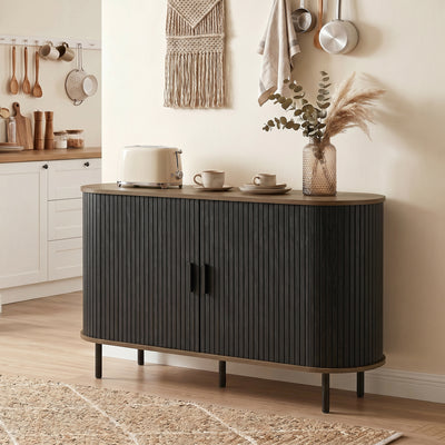 Fluted Sideboard Buffet Cabinet, 55