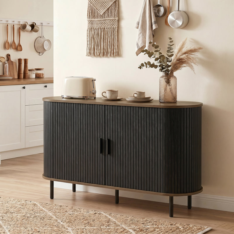 Fluted Sideboard Buffet Cabinet, 55