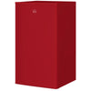 Compact Refrigerator, Mini Fridge with Freezer, Adjustable Shelf, Mechanical Thermostat and Reversible Door, Red