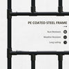 Arched Garden Trellis, 8 FT Tall Metal Plant Trellis Support with Trellis Netting for Climbing Plants