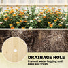 Wooden Raised Garden Bed with 3 Trellises, Outdoor Raised Planter with Drainage Holes