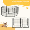 8 Panel Pet Playpen Play Yard Fence Home DIY Heavy-Duty Metal Foldable Indoor Outdoor 31.5