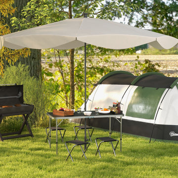 Folding Picnic Table Camping Table and Chairs Use for BBQ Picnic Garden Parties 47.2