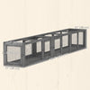 Cat Tunnel, Outdoor Cat Enclosure with Combinable Design, 8 Doors, 98