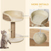 Cat Tree with Scratching Post, Toy Ball, Perch, Small Cat Tower for Indoor Cats - 16