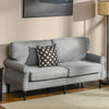 Stylish Midback Double Sofa with Sponge Padding, 2 Seater Sofa Couch, with Rubber Wood Leg