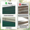 4' x 2' x 1' Raised Garden Bed, Set of 2 Galvanized Planter Box for Vegetables, Flowers, Herbs, Green