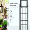 7FT Garden Arch Trellis, Outdoor Wedding Arbor for Ceremony for Climbing Roses, Vines and Plants
