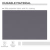 12' x 10' Manual Retractable Awning Outdoor Sunshade Shelter with Adjustable & Versatile Design, Dark Grey