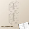 9-Tier DVD Shelf with 18 Compartments and 14 Adjustable Shelves, Holds 640 CDs, 360 DVDs or 430 Blu-rays, Black