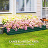 8'x2'x1' Galvanized Raised Bed, Large Elevated Planter Box for Growing Flowers, Herbs and Vegetables, Green