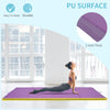 Soozier 4'x10'x2'' Folding Gymnastics Tumbling Mat, Exercise Mat with Carrying Handles for Yoga, MMA, Martial Arts, Stretching, Purple