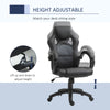 Racing Gaming Chair Office Chair Computer Desk Gamer Chair with Swivel Wheels, Padded Headrest, Tilt Function, Grey