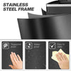 2 x 20 Liter Garbage Bin, Stainless Steel Garbage Can with Soft-Close Lid and Removable Inner Buckets, Black