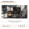 7' x 5' BBQ Grill Gazebo Tent, Garden Grill Canopy with Steel Frame and Hooks, Outdoor Sun Shade, Beige