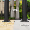 10' x 12' Outdoor Gazebo Canopy, Double Roof Hardtop Gazebo with Polycarbonate Roof, Steel Frame, Nettings and Curtains, for Garden, Lawn, Backyard and Deck