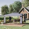 10' x 13' Outdoor Gazebo, Double Roof Patio Gazebo Canopy Shelter with Screen Decorate Corner Frame