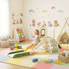 Qaba Foldable 4 in 1 Toddler Slide with Climber, Basketball Hoop, Storage Space and Basketball for Ages 1-3 Years, Cream