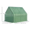 Steel Outdoor Raised Garden Bed with Greenhouse,Cover, Roll Up Door, Dual Use, 50