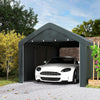 Carport, 10 x 20 ft Portable Garage with 2 Roll-Up Doors and Removable Sidewalls for Car, Truck, Boat