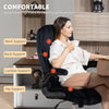 Executive Office Chair, Desk Chair with Flip-up Armrest, Diamond Fabric Computer Chair for Home Office, Black