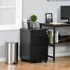 File Cabinet, Vertical Filing Cabinet with Adjustable Partition for A4 Letter Size, Lockable for Office, White