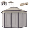 13' x 13' Pop Up Canopy Tent with Netting and Carry Bag, Instant Sun Shelter