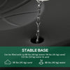 Soozier Portable Basketball Hoop, 7ft-8.5ft Height Adjustable with Wheels