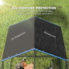 Large Metal Chicken Coop, Chicken Run with Waterproof & Anti-UV Cover for 3-5 Poultry, Outdoor Poultry Cage Rabbit Hutch