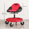 Rolling Garage Stool, 300 LBS Capacity Mechanic Stool with 5