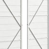 4.5' x 6' Plastic Garden Storage Shed with Latch Door, Vents, Sloped Roof
