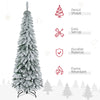 5ft Pencil Christmas Trees, Skinny Artificial Christmas Tree for Xmas Holiday Decor, Deep, Green